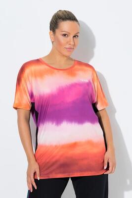 Dames functioneel shirt inzetstukken van mesh ronde hals korte mouwen gerecycled