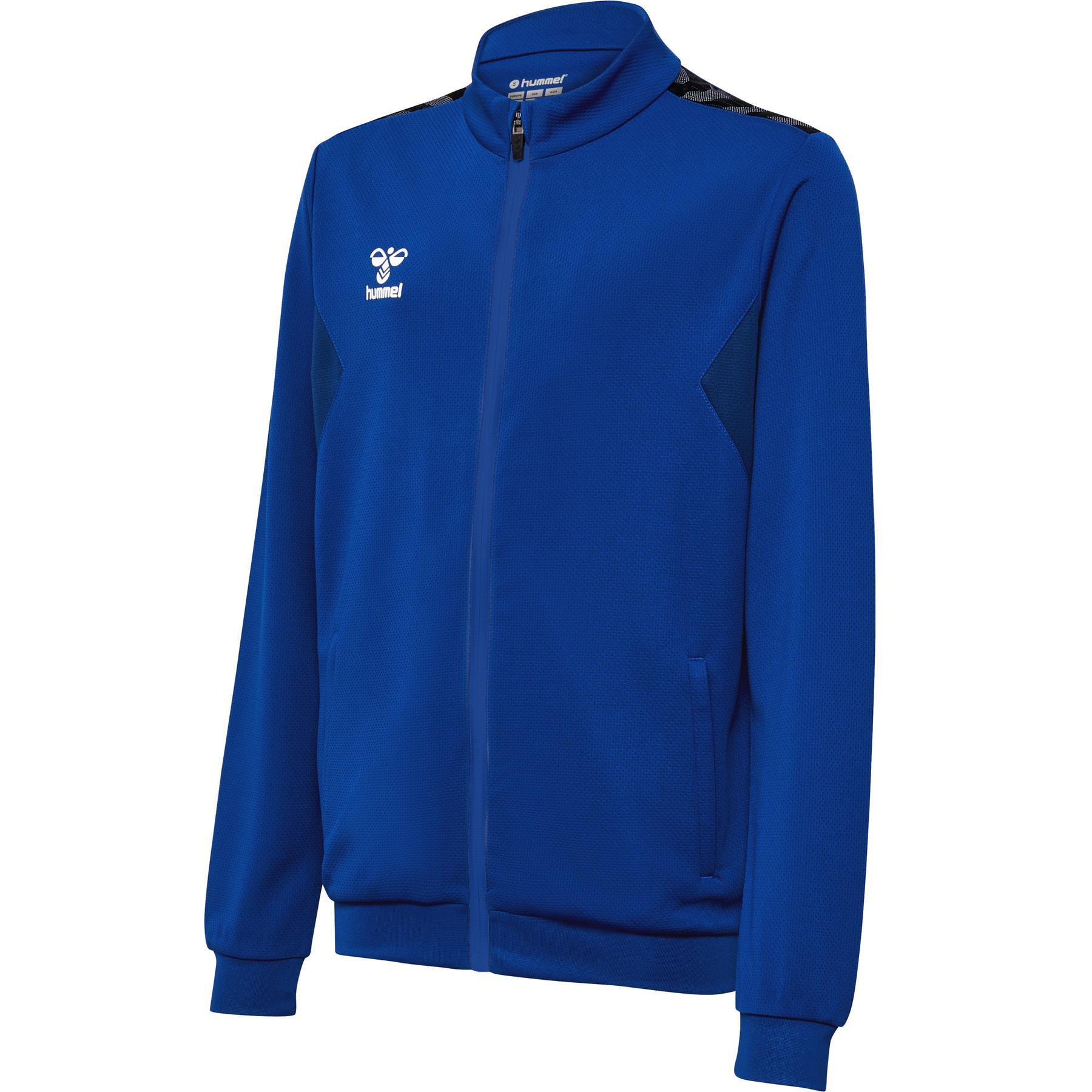 Hummel - Veste De Survêtement Zippé Enfant Hummel Authentic - Veste - Bleu - Decathlon