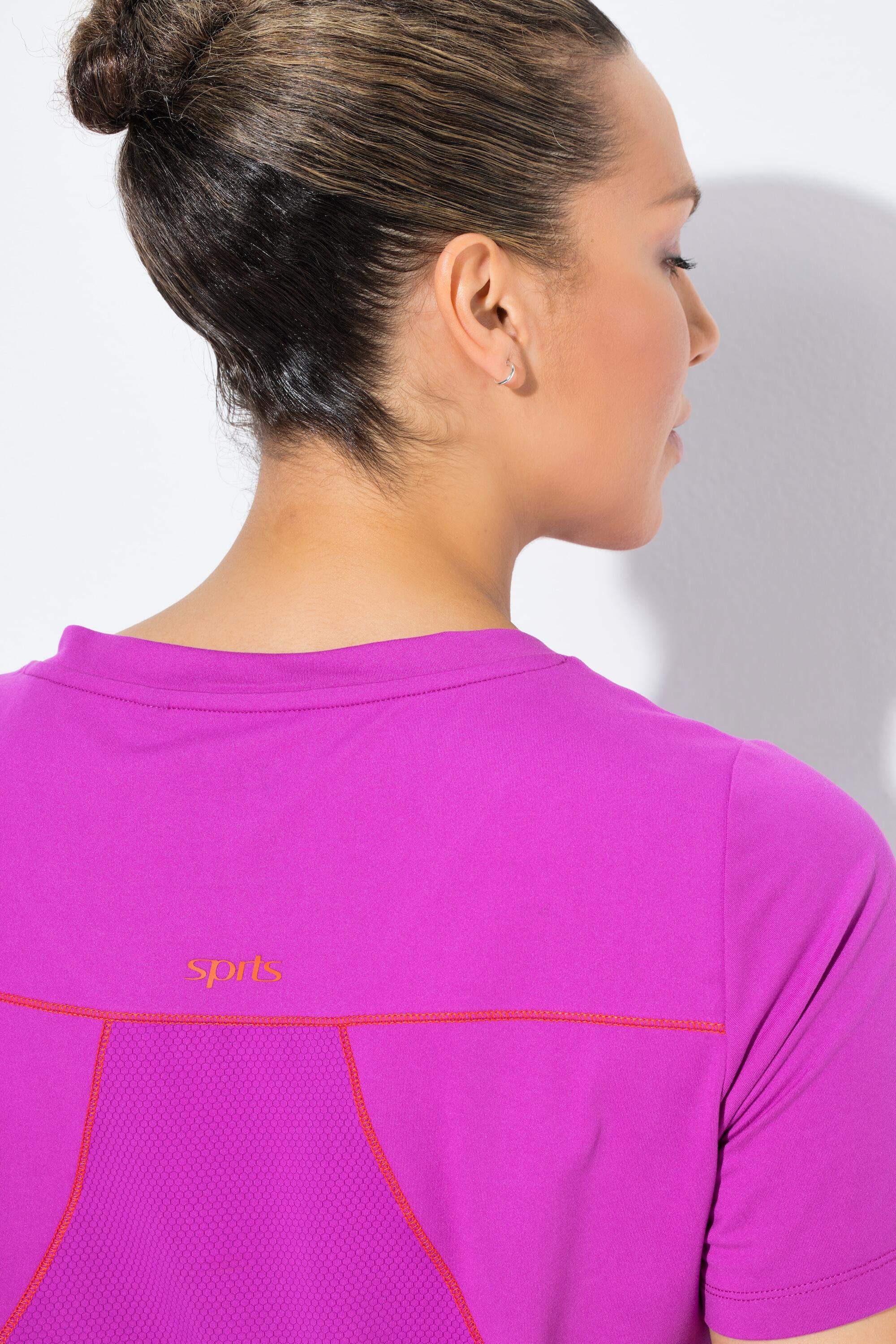 Femme T-shirt technique col en V et manches courtes matière recycléle 3/6