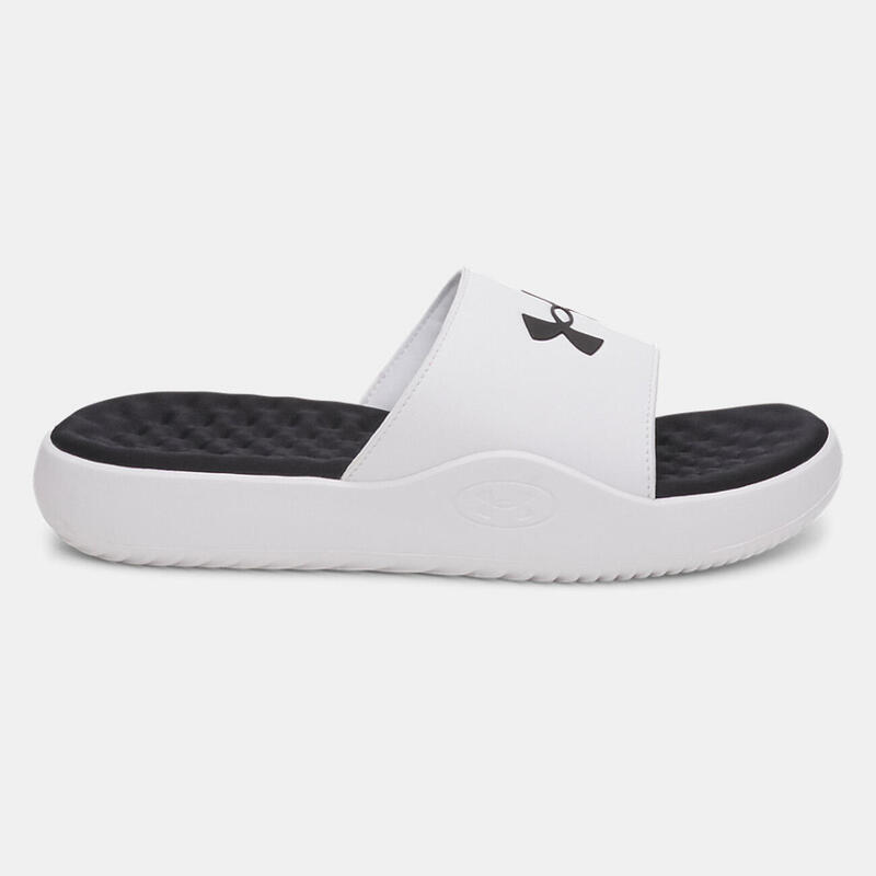 UA Ignite Pro 8 Fixed Strap Papuci Under Armour Alb