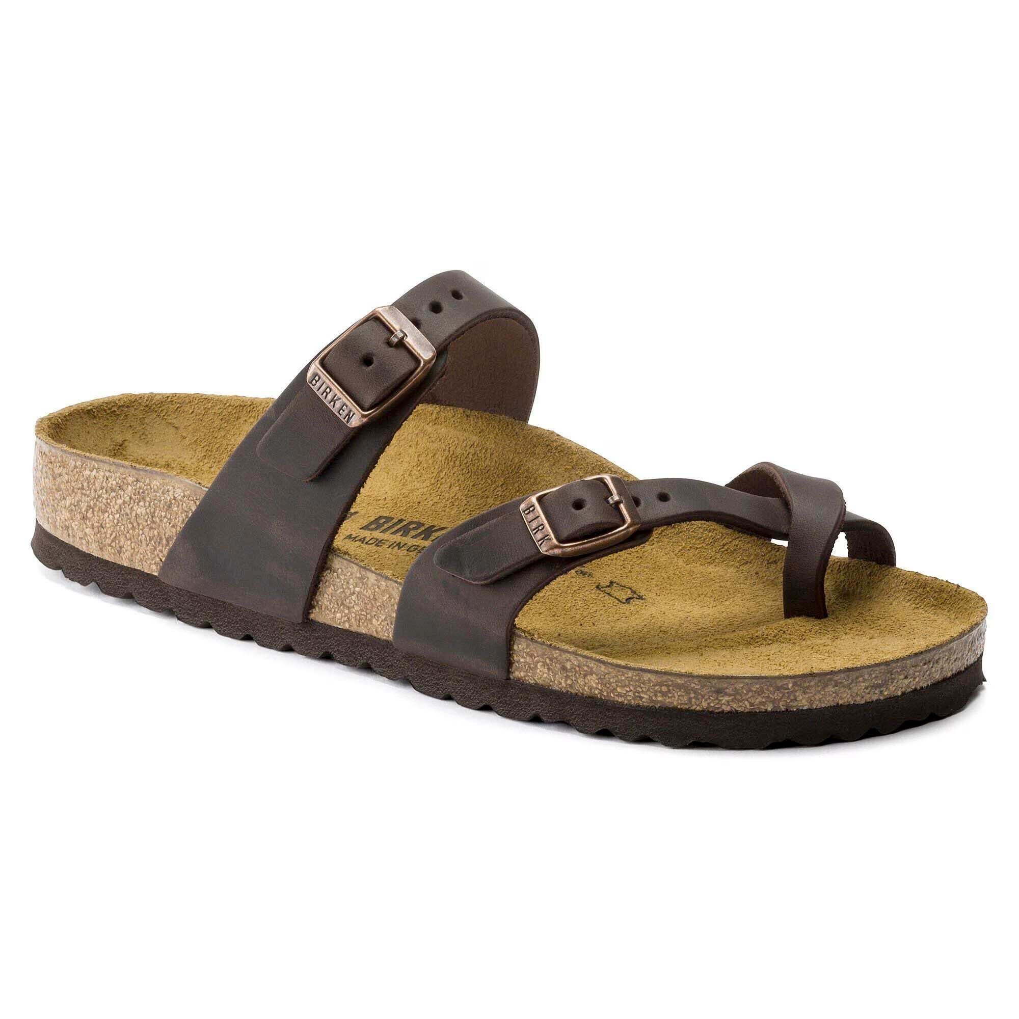 Birkenstock Slippers Mayari, Geolied Leer Volwassenen 2/5