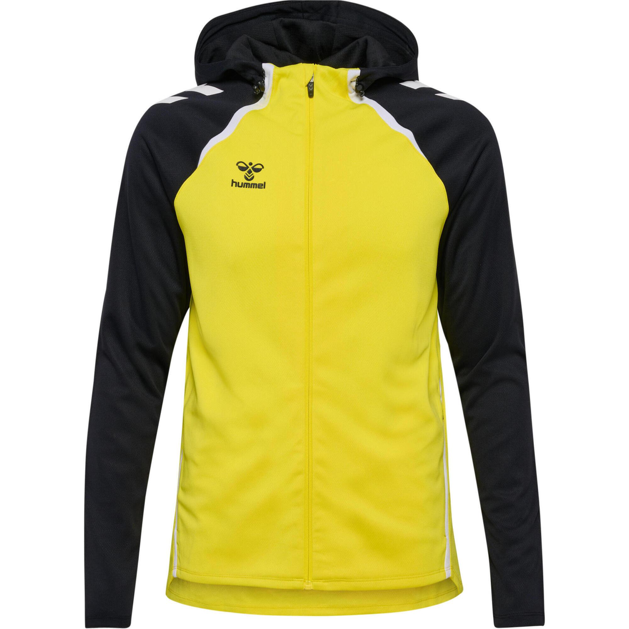 Hummel - Fermeture Éclair Zip Combinaison Hmllead Femme Hummel - Sweat Zippé - Jaune|noir - Decathlon