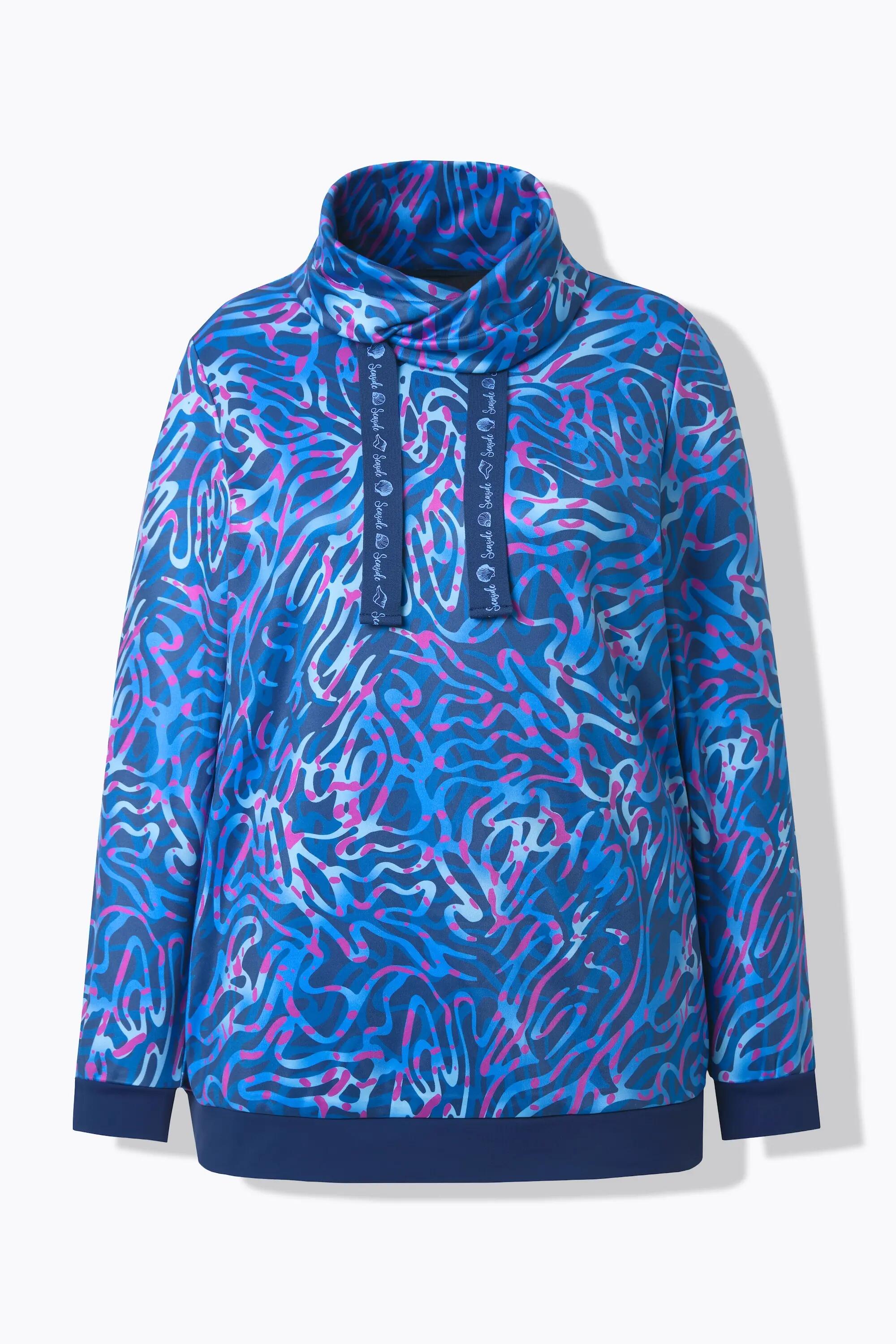 Femme Sweat-shirt manches longues et col montant matière recyclée 6/6