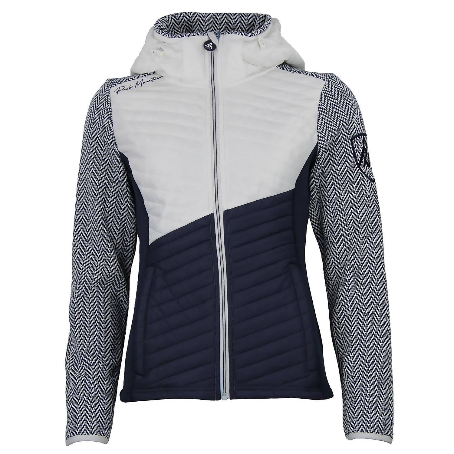 Peak Mountain - Blouson Polaire À Empiècements Matelassés Femme Peak Mountain Amir - Blouson - Blanc|bleu - Decathlon