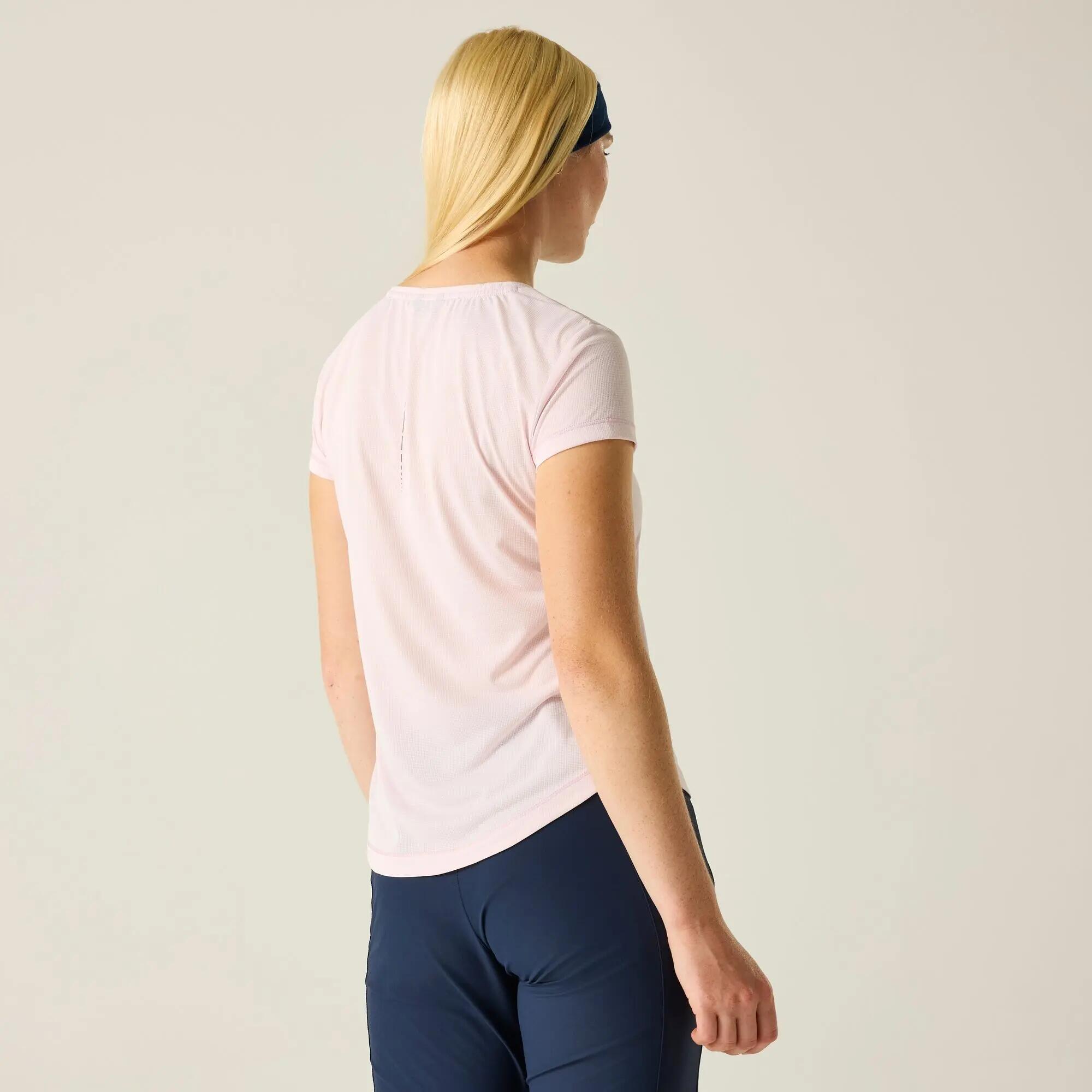 Tee Shirt de Randonnée Femme Regatta "Women's Mindo Anti-Insect S/S Tee" 40 Rose 2/7