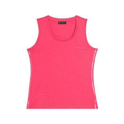 Canotta Regular con Logo FREDDY e Inserti Elastici