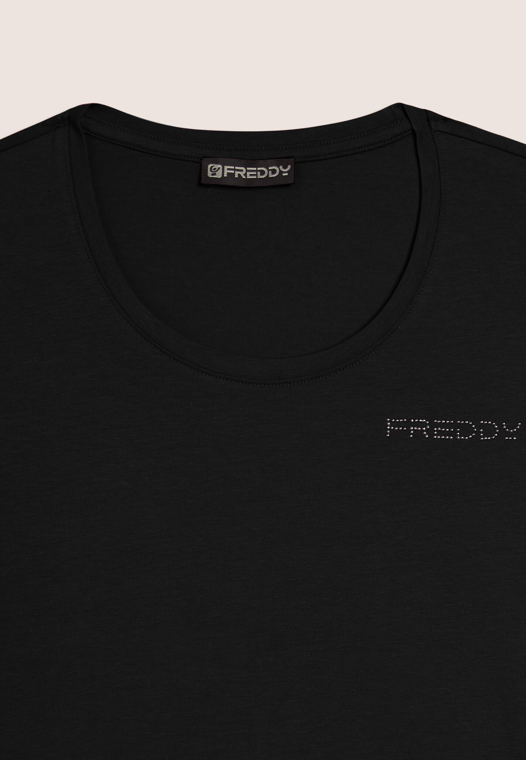 T-shirt à manches courtes avec logo FREDDY et empiècements élastiques 3/3
