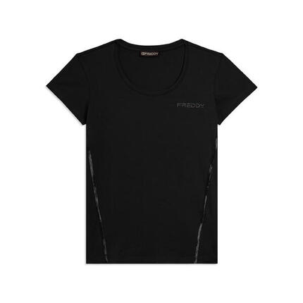 T-shirt à manches courtes avec logo FREDDY et empiècements élastiques
