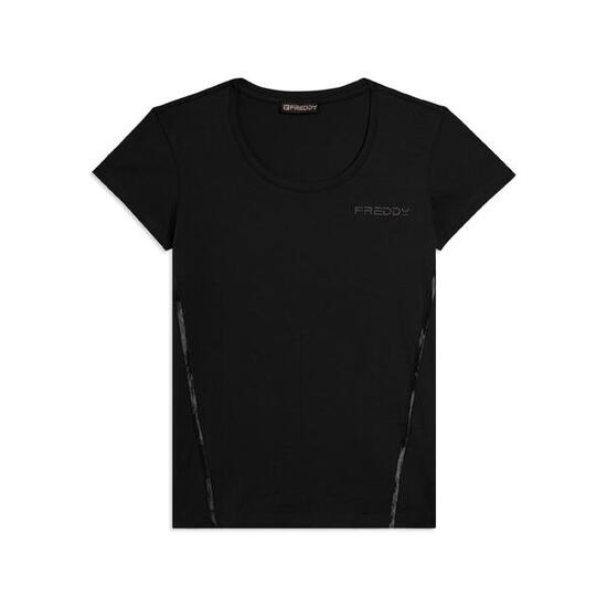 T-shirt à manches courtes avec logo FREDDY et empiècements élastiques