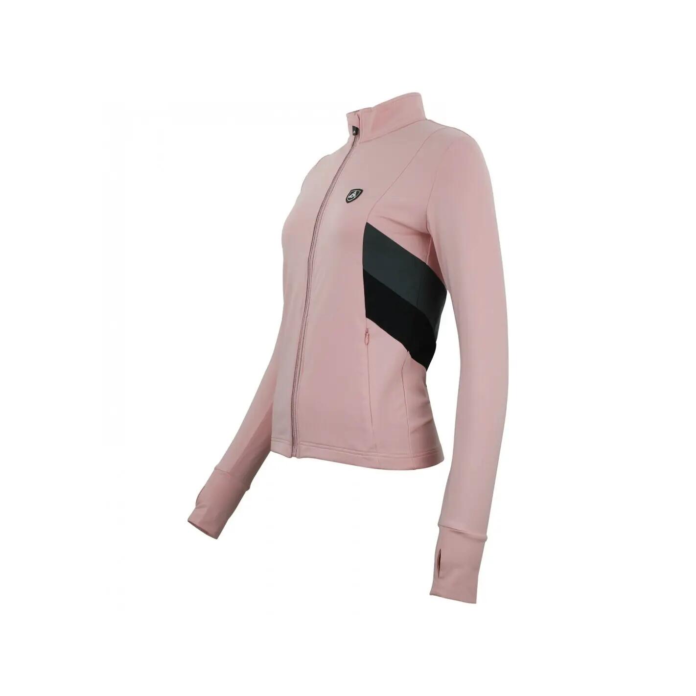 T-shirt 1ere peau full zip femme Peak Mountain 3/4