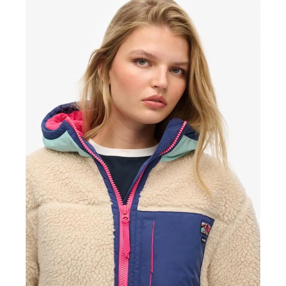 Polaire à capuche sherpa femme Superdry Vintage 7/7