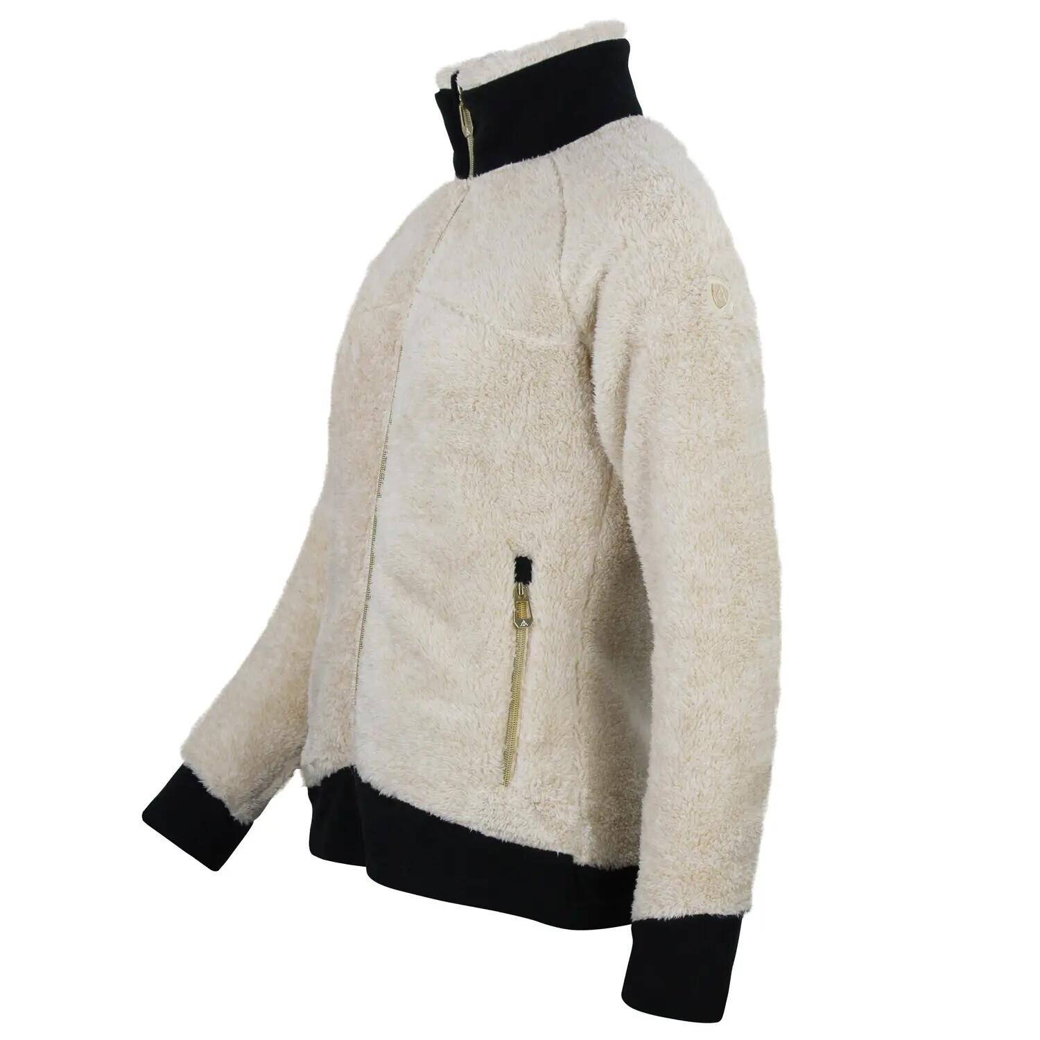 Polaire zippé femme Peak Mountain Coral Sherpa 300G 3/3