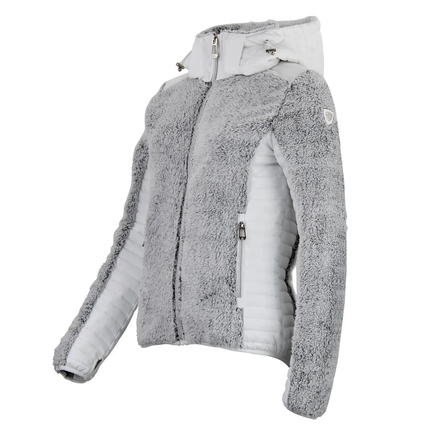 Polaire à capuche zippé bi-matière femme Peak Mountain 3/3