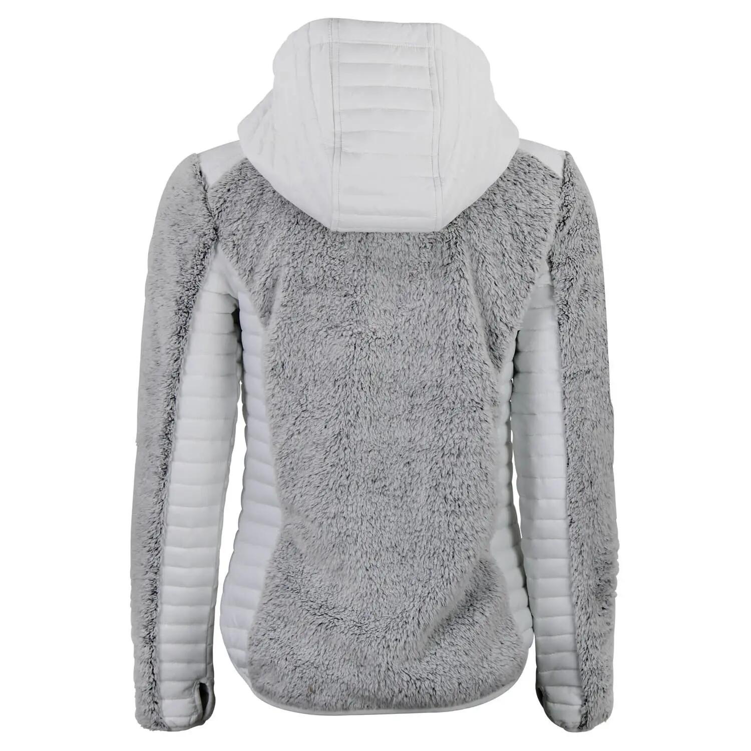 Polaire à capuche zippé bi-matière femme Peak Mountain 2/3