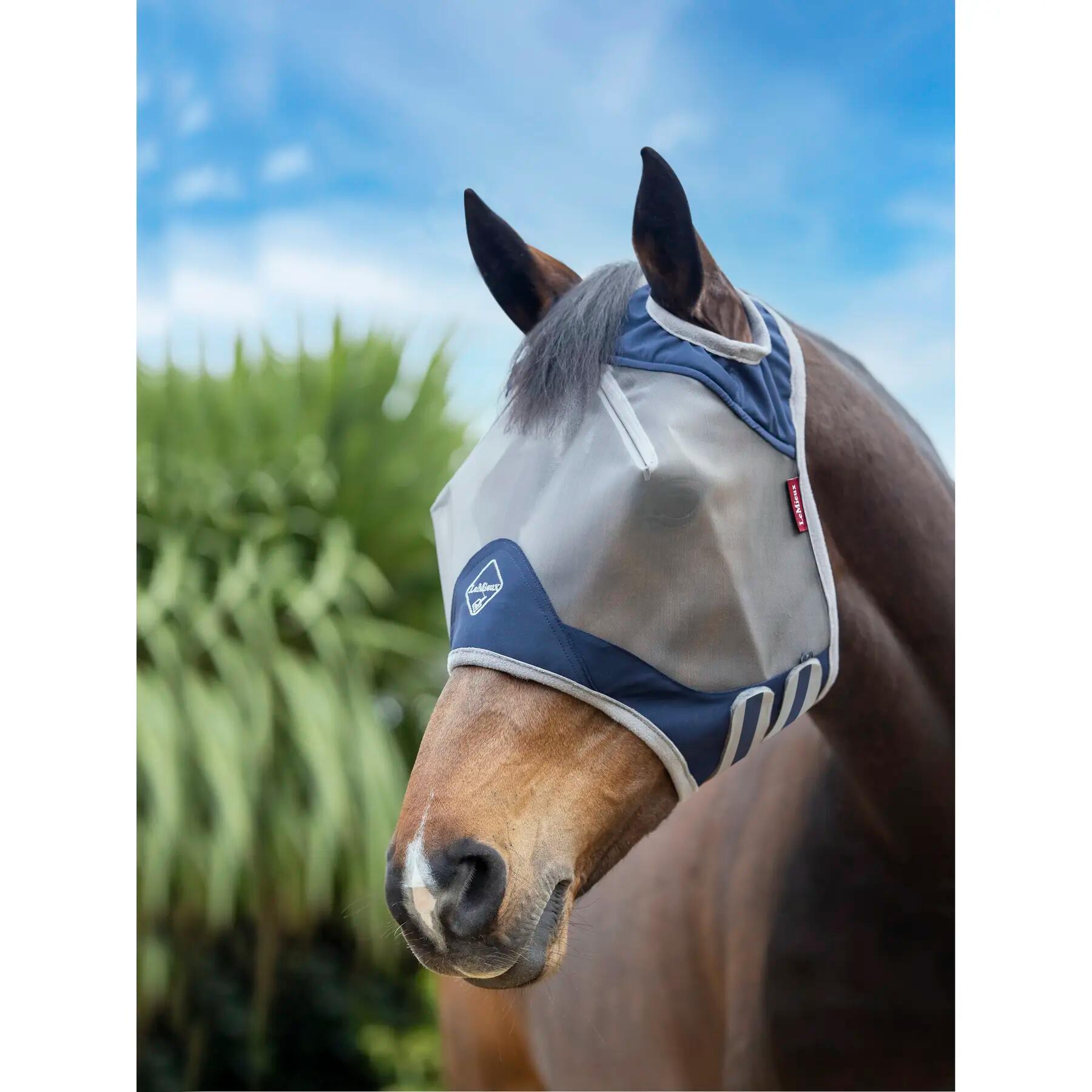 Vliegenmasker LeMieux ArmourShield Pro Half Donkerblauw-grijs 2/7