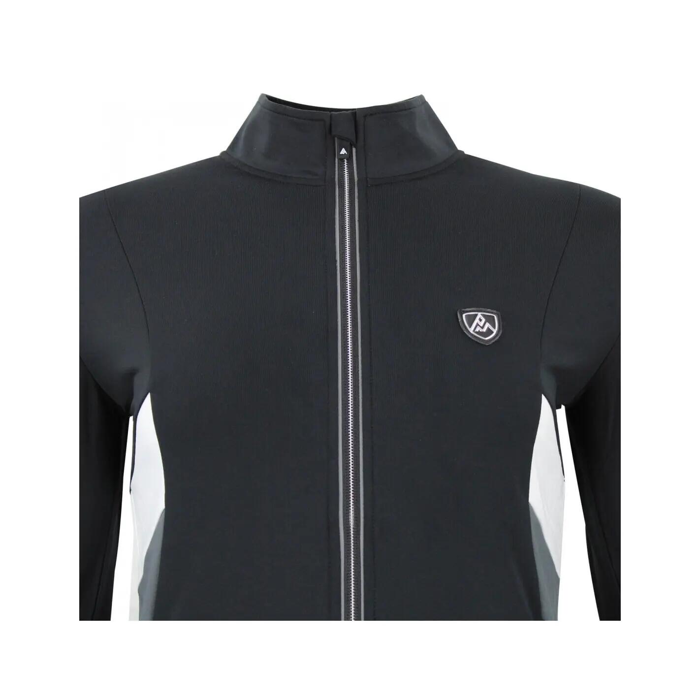 Camiseta de mujer con cremallera completa segunda piel Peak Mountain 4/4