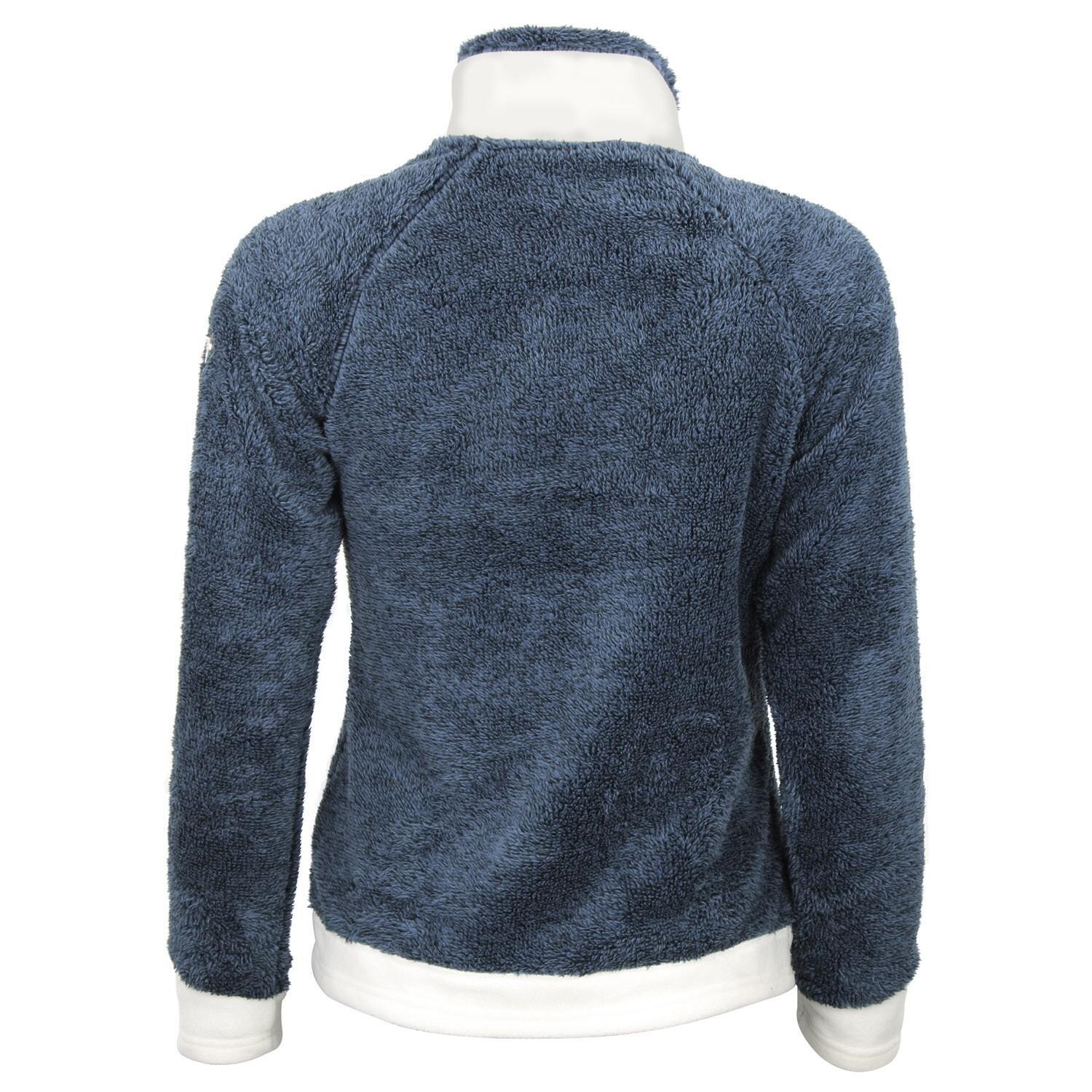Polaire zippé femme Peak Mountain Coral Sherpa 300G 2/3