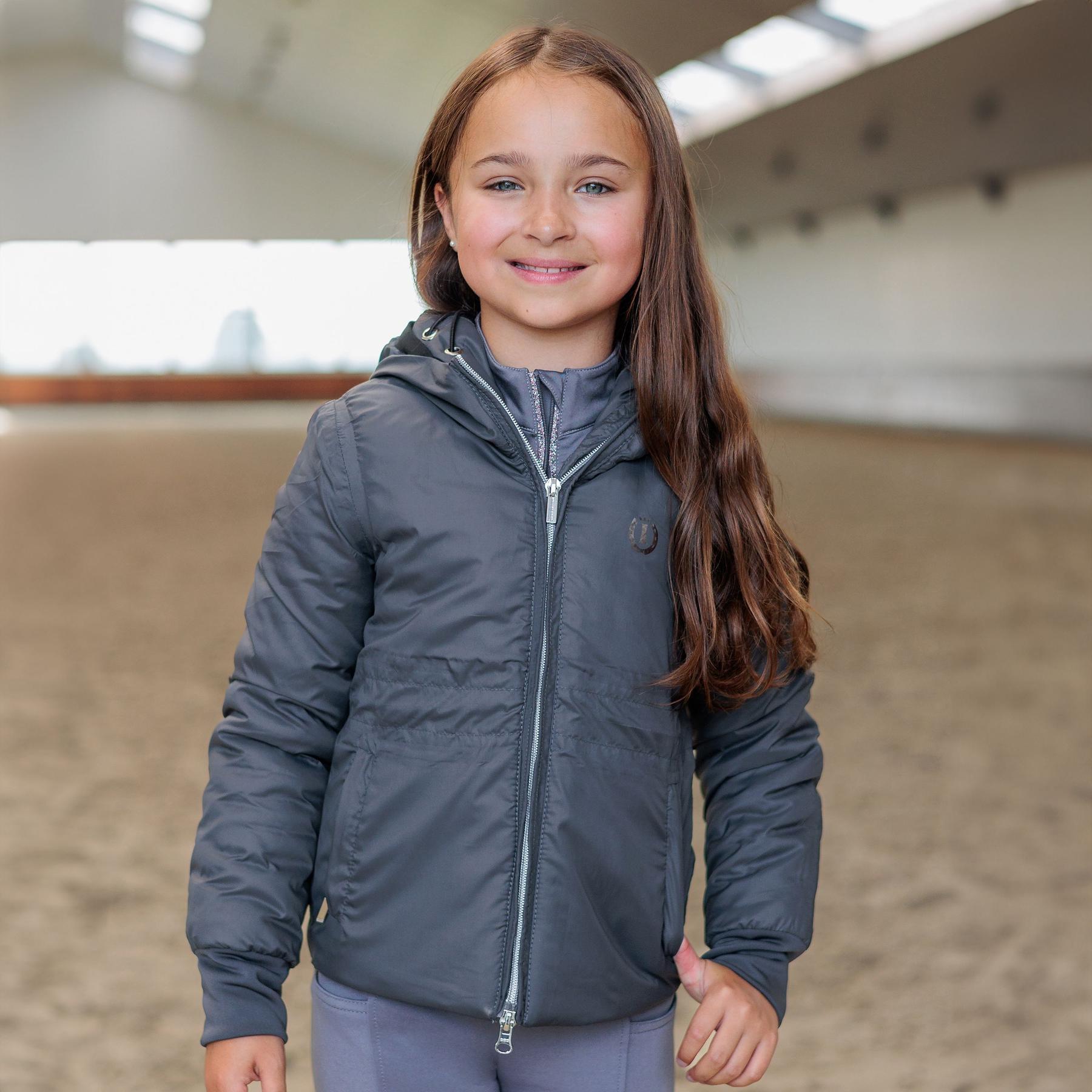Veste imperméable équitation à capuche enfant Imperial Riding Jessy 2/5