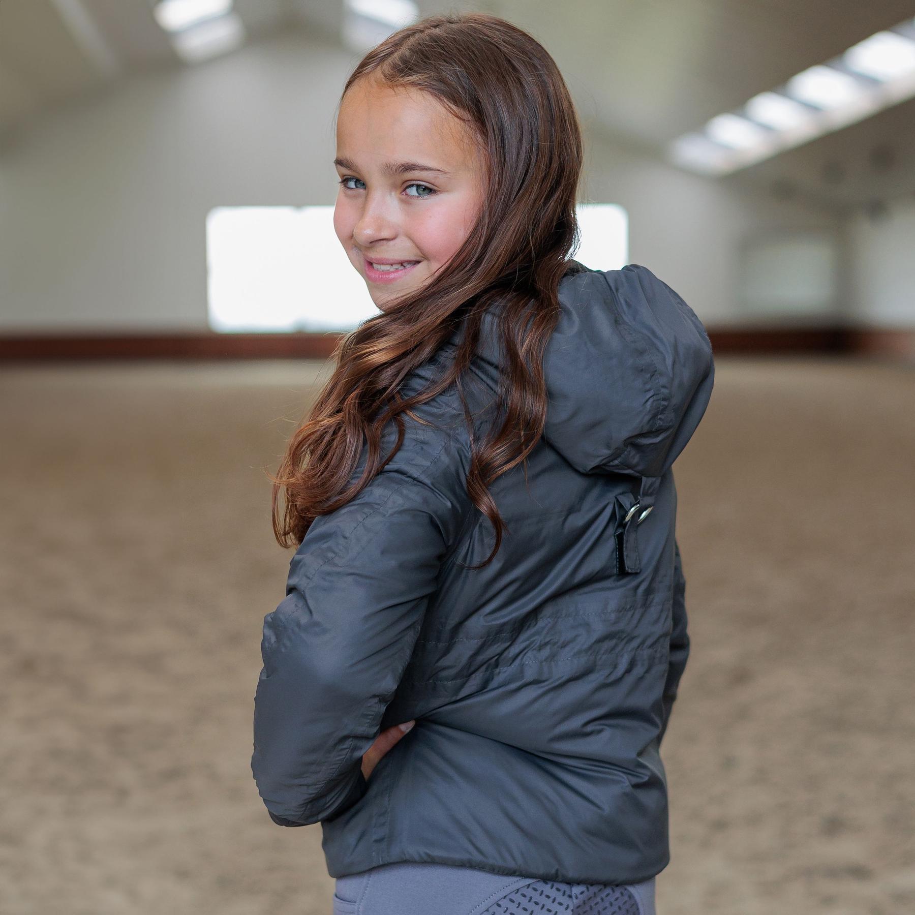 Veste imperméable équitation à capuche enfant Imperial Riding Jessy 4/5