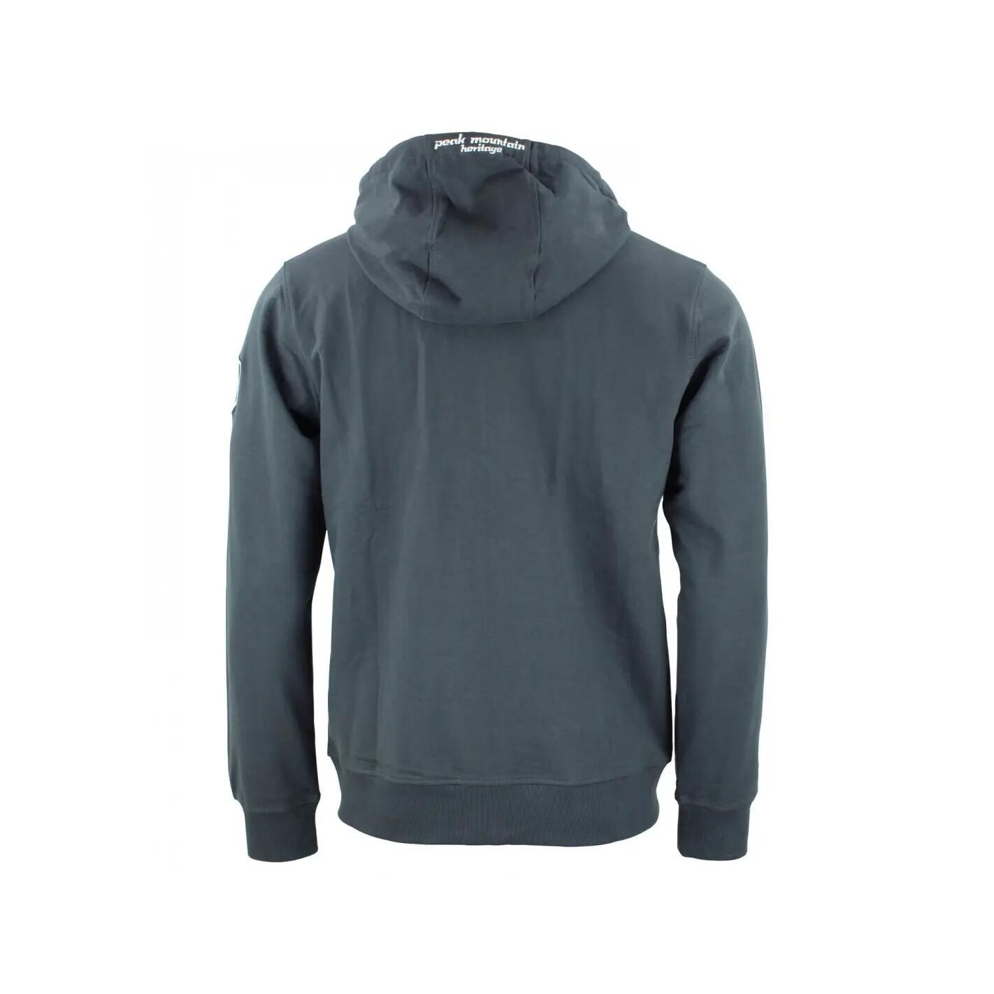 Sweatshirt coton full zip Peak Mountain French Terry 3/4