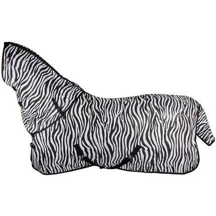 Couverture anti-mouches pour cheval motif zèbre à col ample Harry's Horse