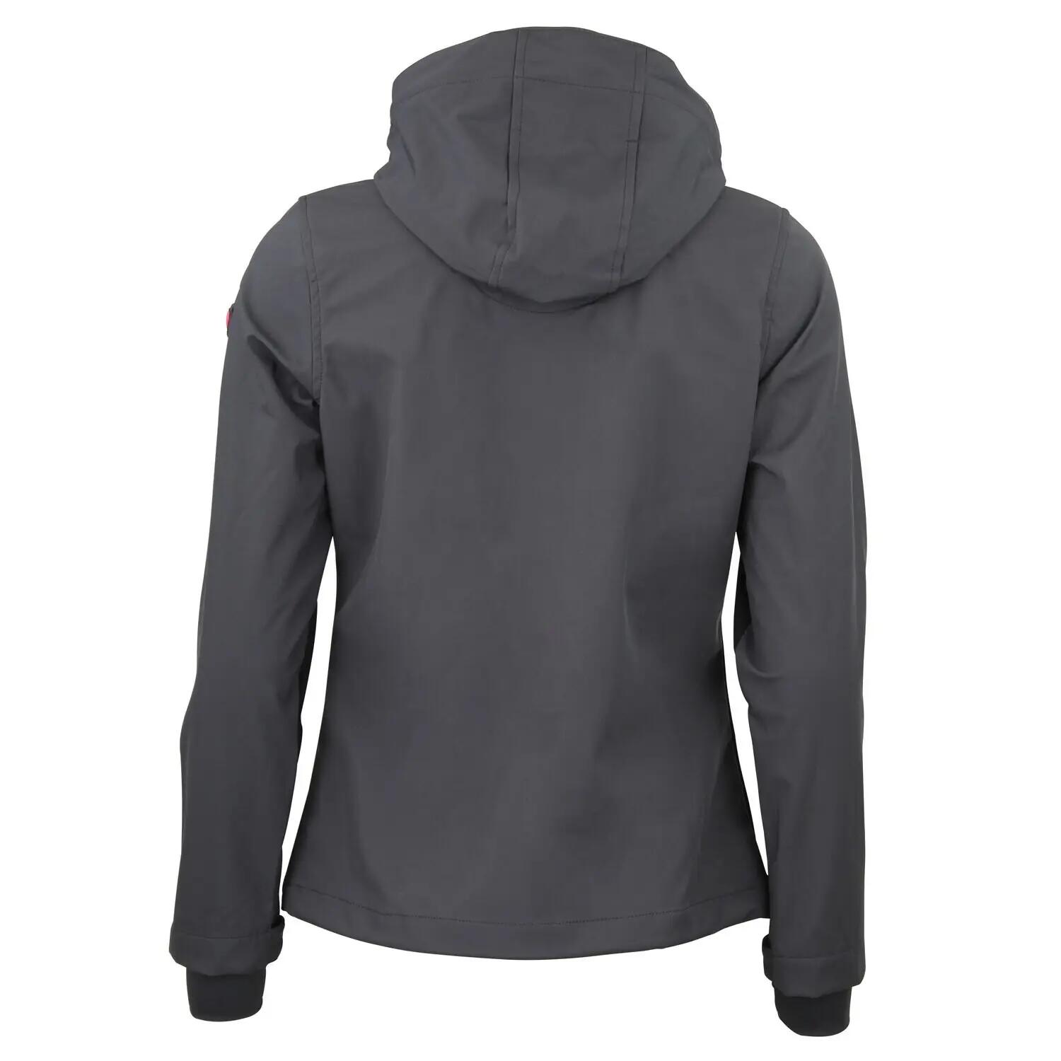 Damen Mesh-gefütterte Kapuzenjacke mit Reißverschluss Peak Mountain Softshell 2/3