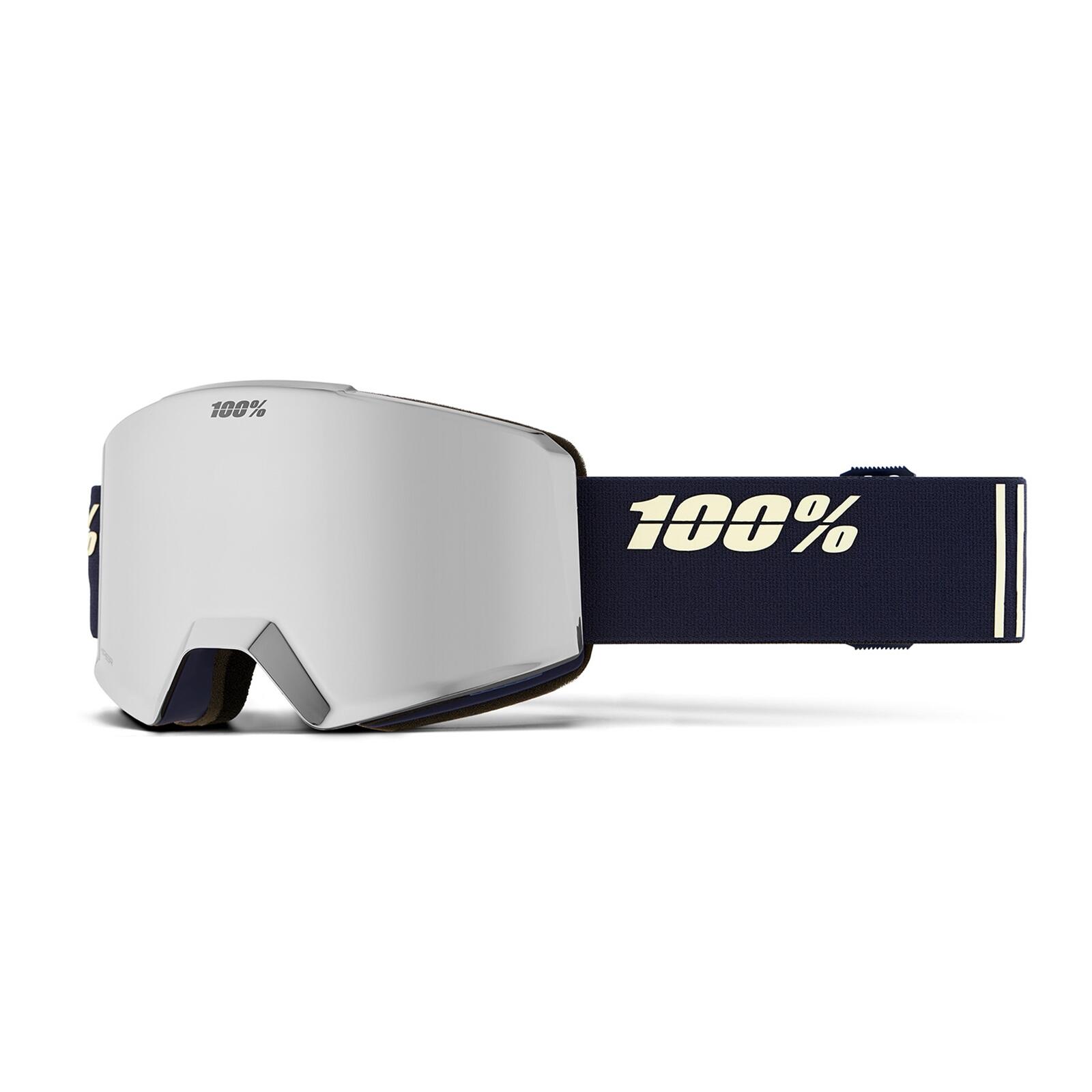 100% - Skibrille Snow Goggle Norg Hiper Steel - Mirror Silver Lens - Lunettes De Soleil - Noir - No Size - Decathlon