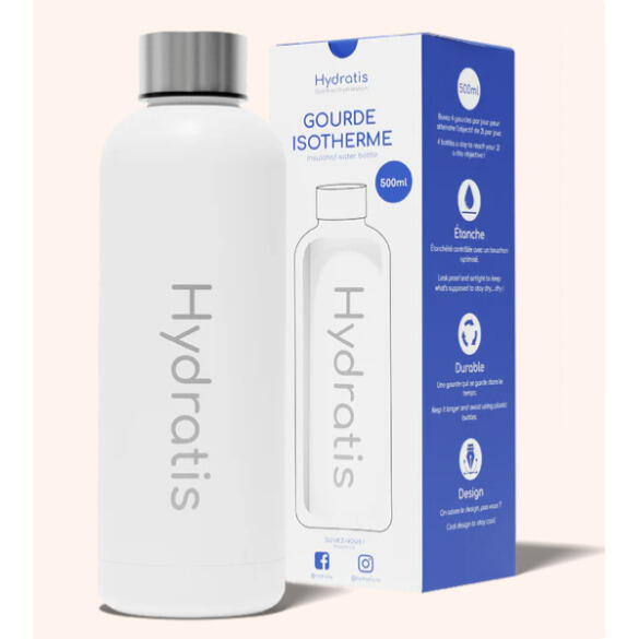 Hydratis - Gourde Isotherme Hydratis - Gourde - Blanc - 500 Ml - Decathlon