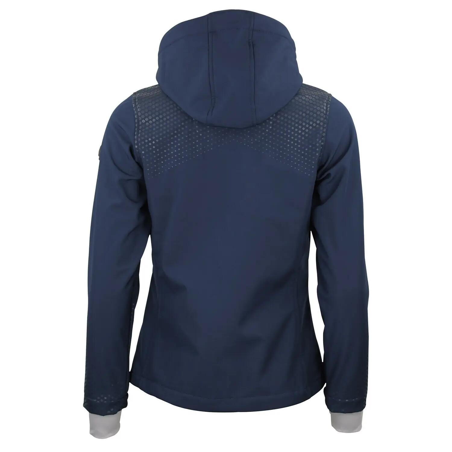 Dames fleece vest met capuchon en ritssluiting Peak Mountain Softshell 2/3