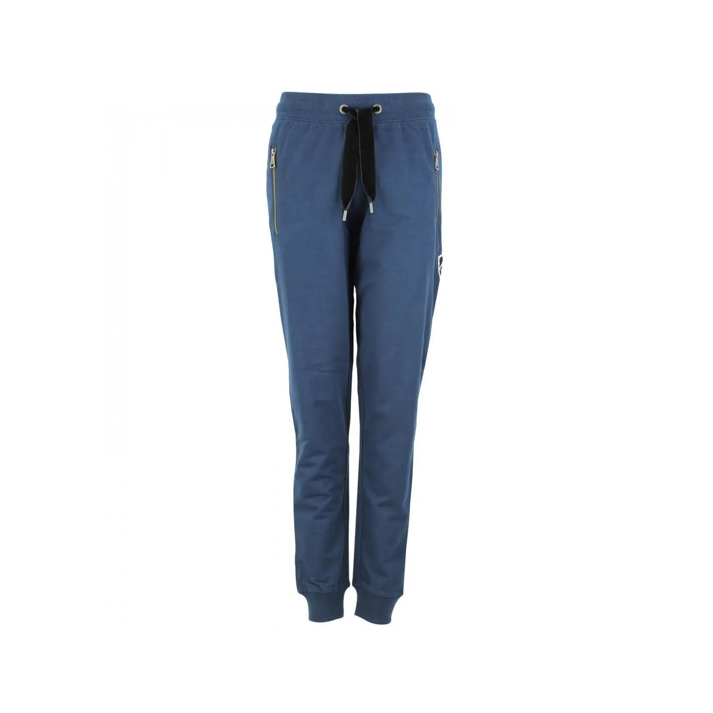 Peak Mountain - Pantalon De Jogging Coton Femme Peak Mountain French Terry - Pantalons - Bleu|gris - Decathlon