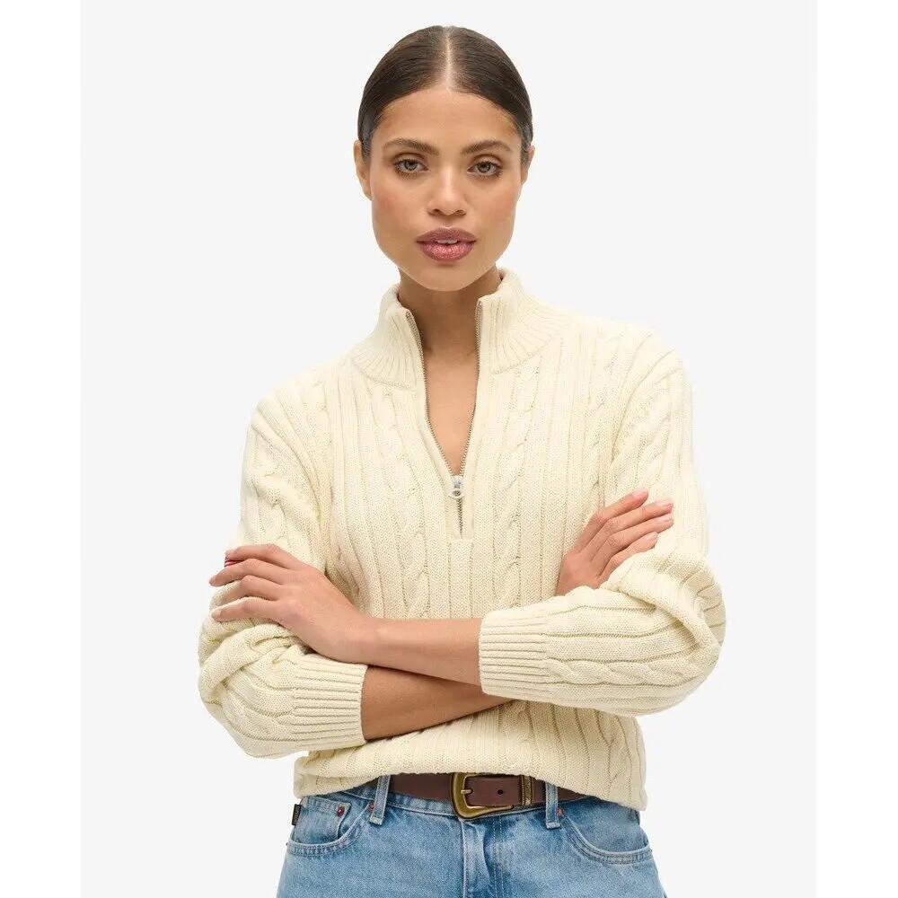Pull de rugby en maille à col camionneur femme Superdry 3/6