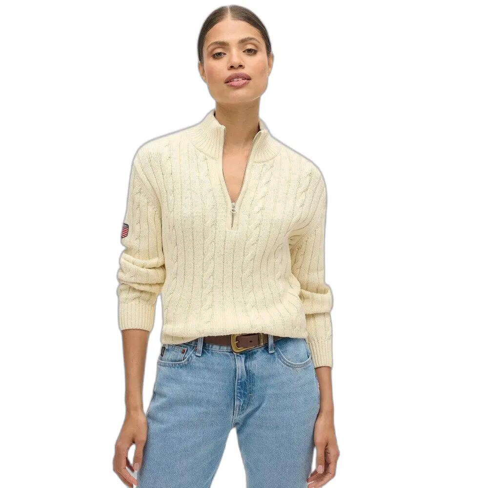 Pull de rugby en maille à col camionneur femme Superdry 2/6