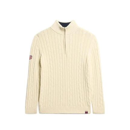 Pull de rugby en maille à col camionneur femme Superdry