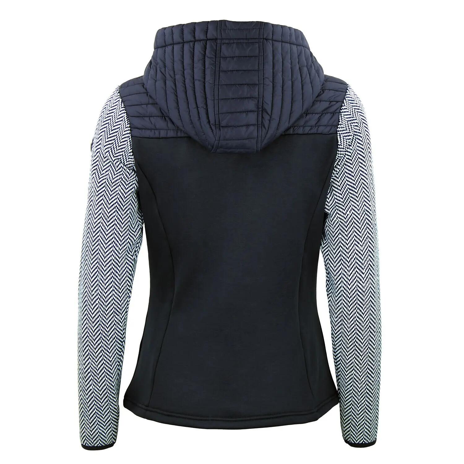 Dames zip hoodie van drie materialen Peak Mountain 2/3