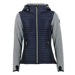 Blouson à capuche zippé tri-matière femme Peak Mountain