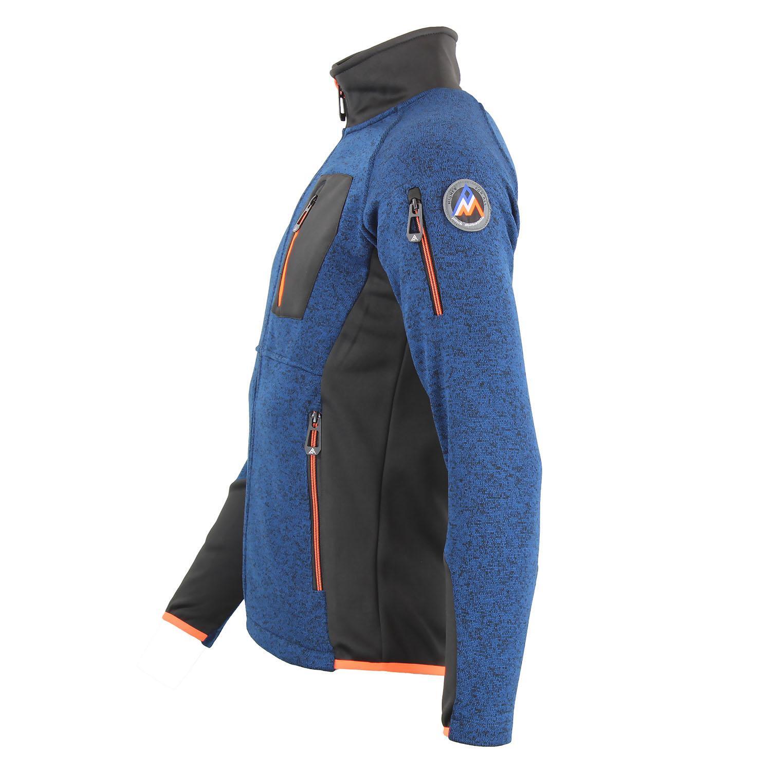 Fleece-Jacke aus zwei Materialien Peak Mountain Club 3/4
