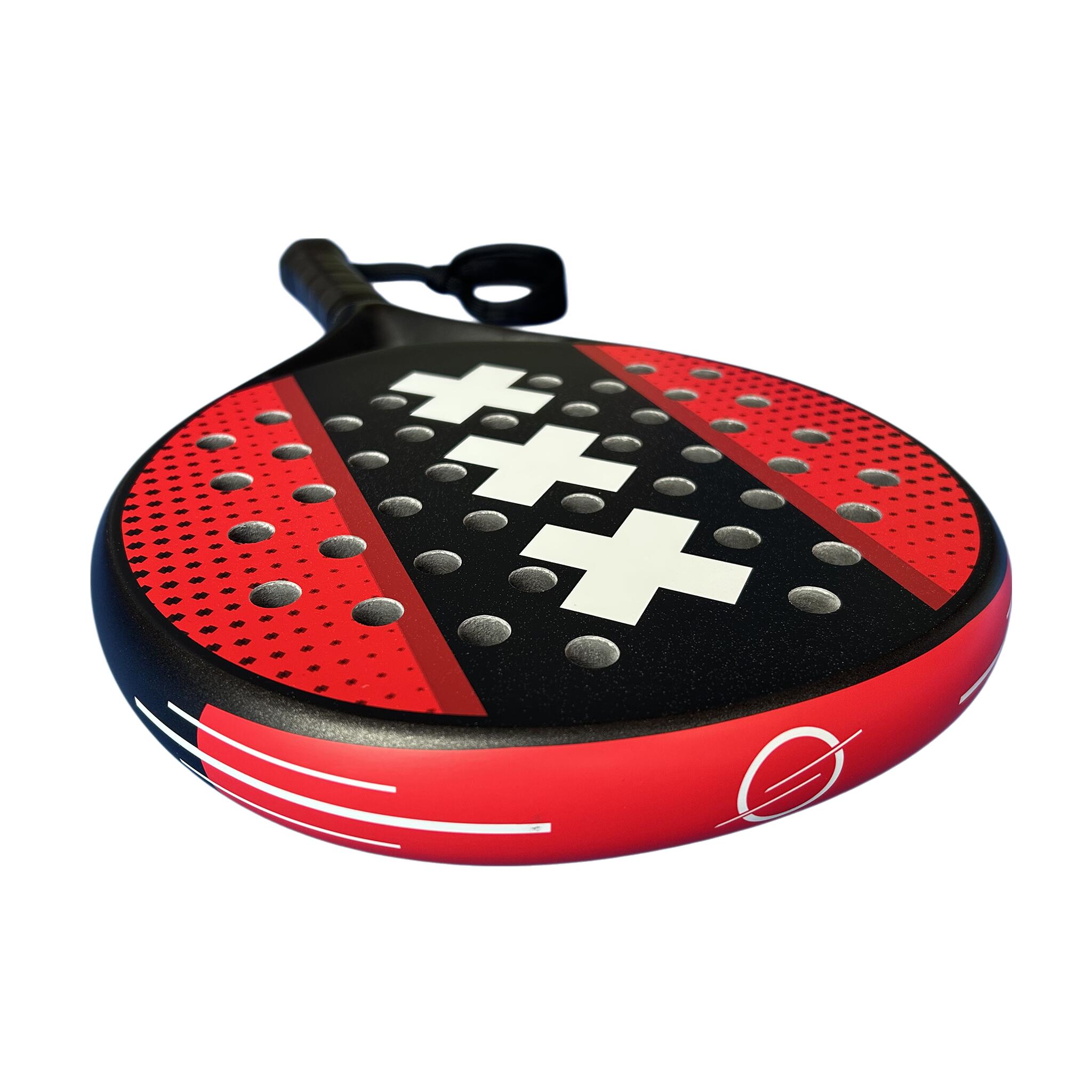 Raquete Padel Unissex Controle Conforto Redonda Carbono 3D incl. Capa Jofel 5/7