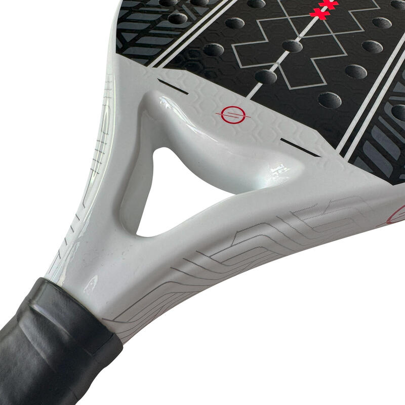 Rachetă Padel Unisex Ușoară Confort Începător Rotund 3D incl. Husă Leep