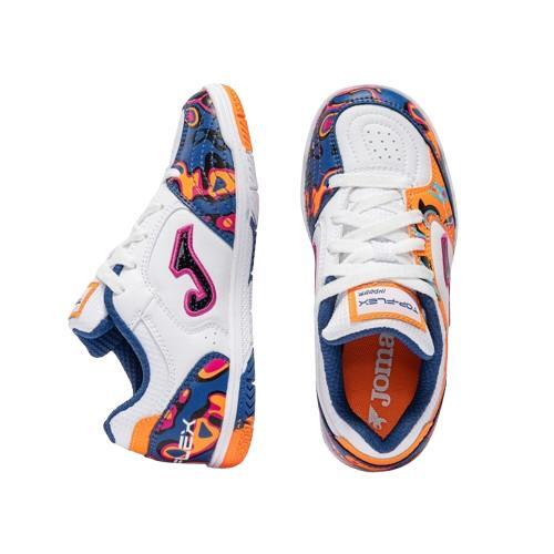 Sapatilhas Futsal Criança Joma Top Flex Jr 26 IN Branco 4/6