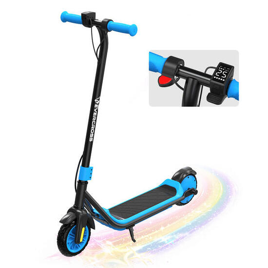 Elektroroller ab 14 Jahren, 7" Reifen, 3 Fahrmodi, LED-Beleuchtung EVERCROSS E6