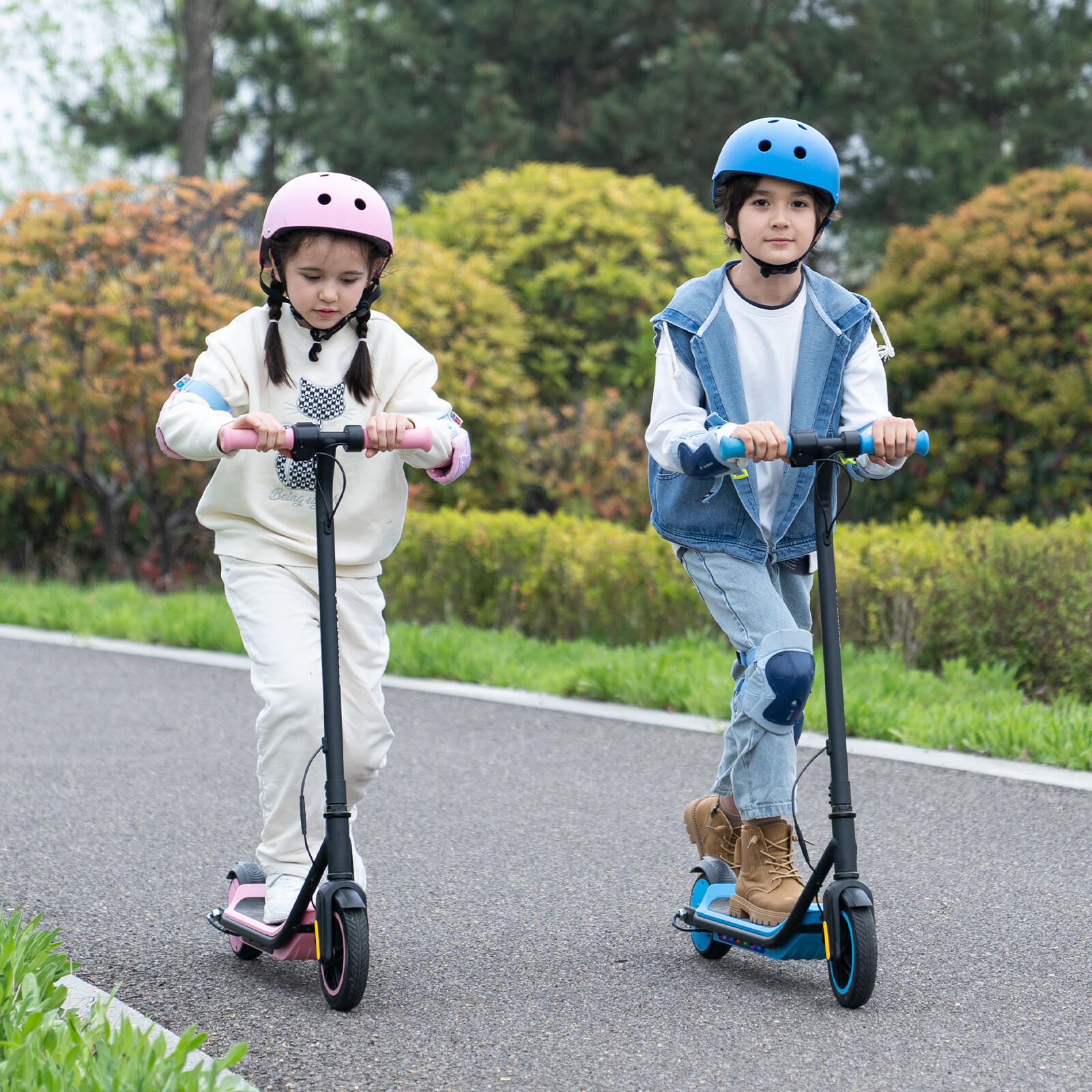Trottinette Électrique Enfants EVERCROSS TECH- E6 Bleu 6/8