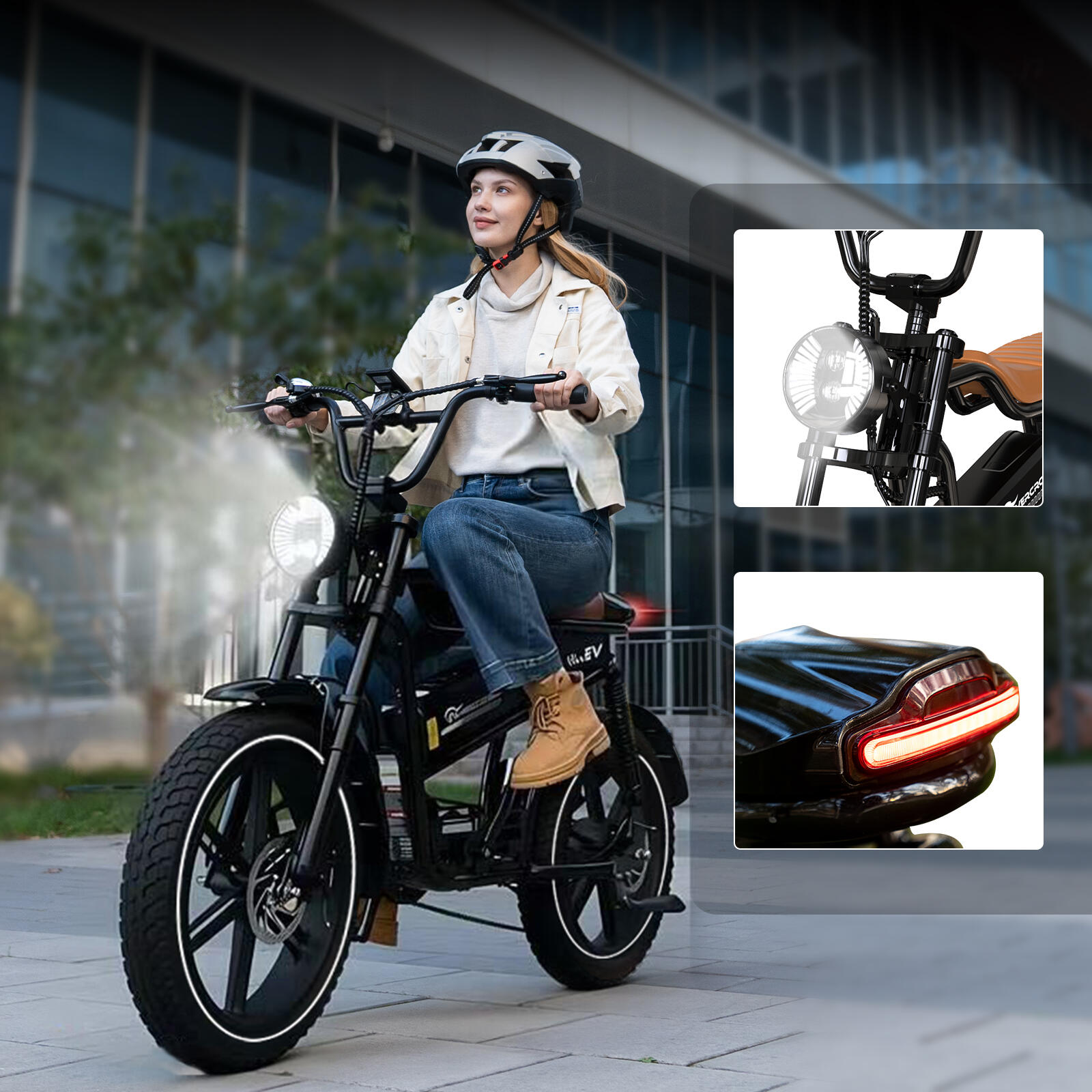 Elektrische Mountainbike-20”x4.0 inch-Dubbele Vering-48V15.6Ah Accu-NFC-APP-EK30 7/7