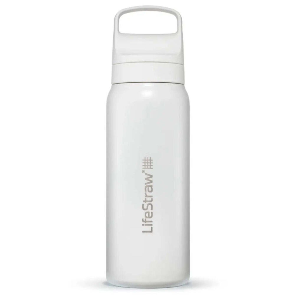 LifeStraw Go 2.0 700ml Stainless Steel Water Filter Bottle White