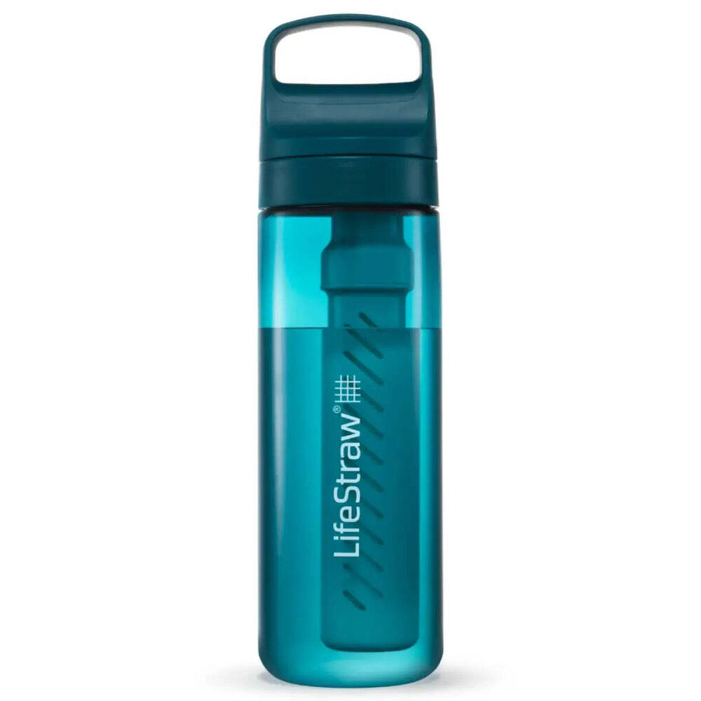 LifeStraw Go 2.0 Laguna Teal 650ml Water Filter Bottle for Safe Hydration