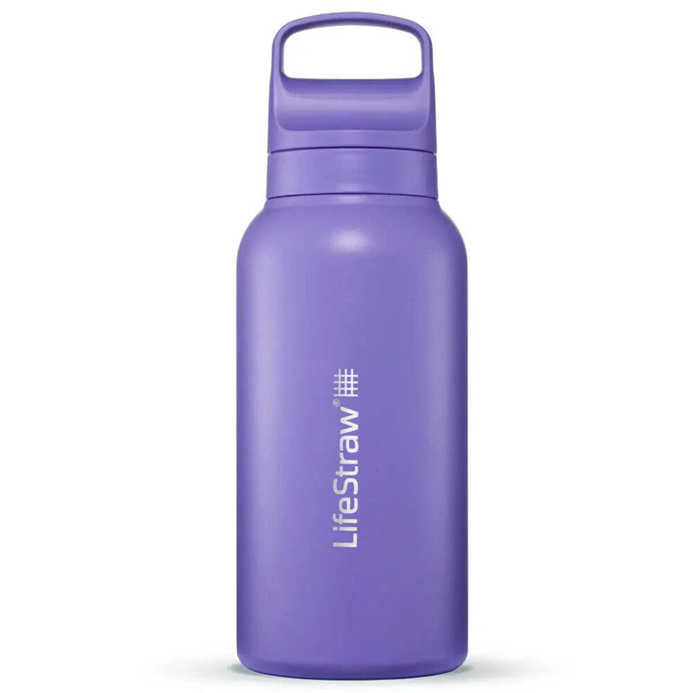 LifeStraw Go 2.0 - 1L Stainless Steel Water Filter Bottle - Thistle Purple