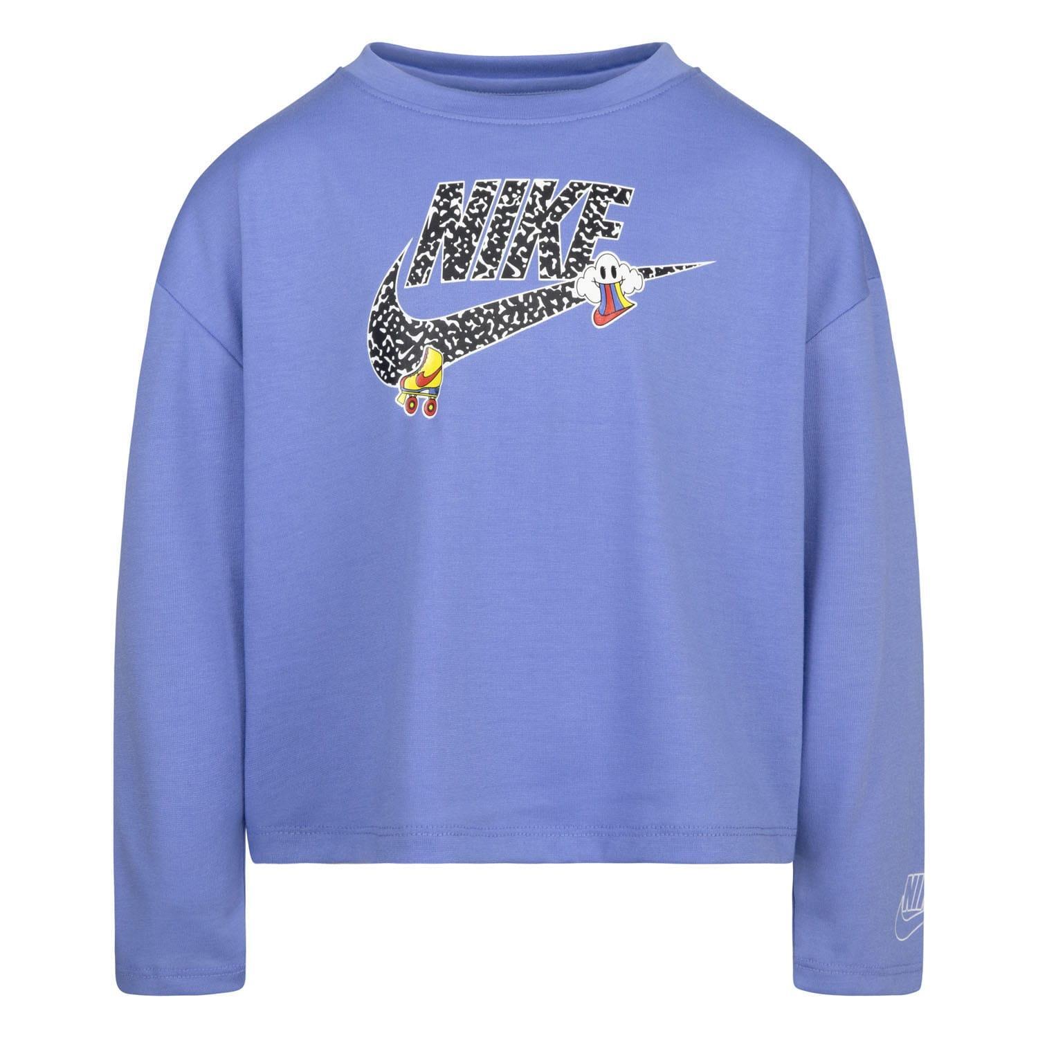 Nike Girls Notebook Knitted Long-Sleeved T-Shirt