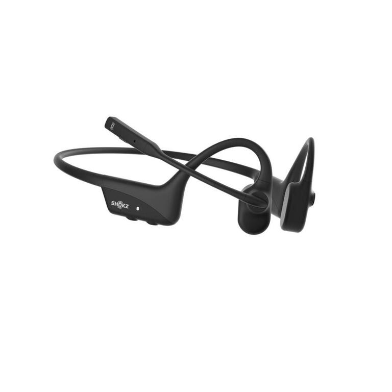 Shokz OpenComm 2 bone-conduction headset in black