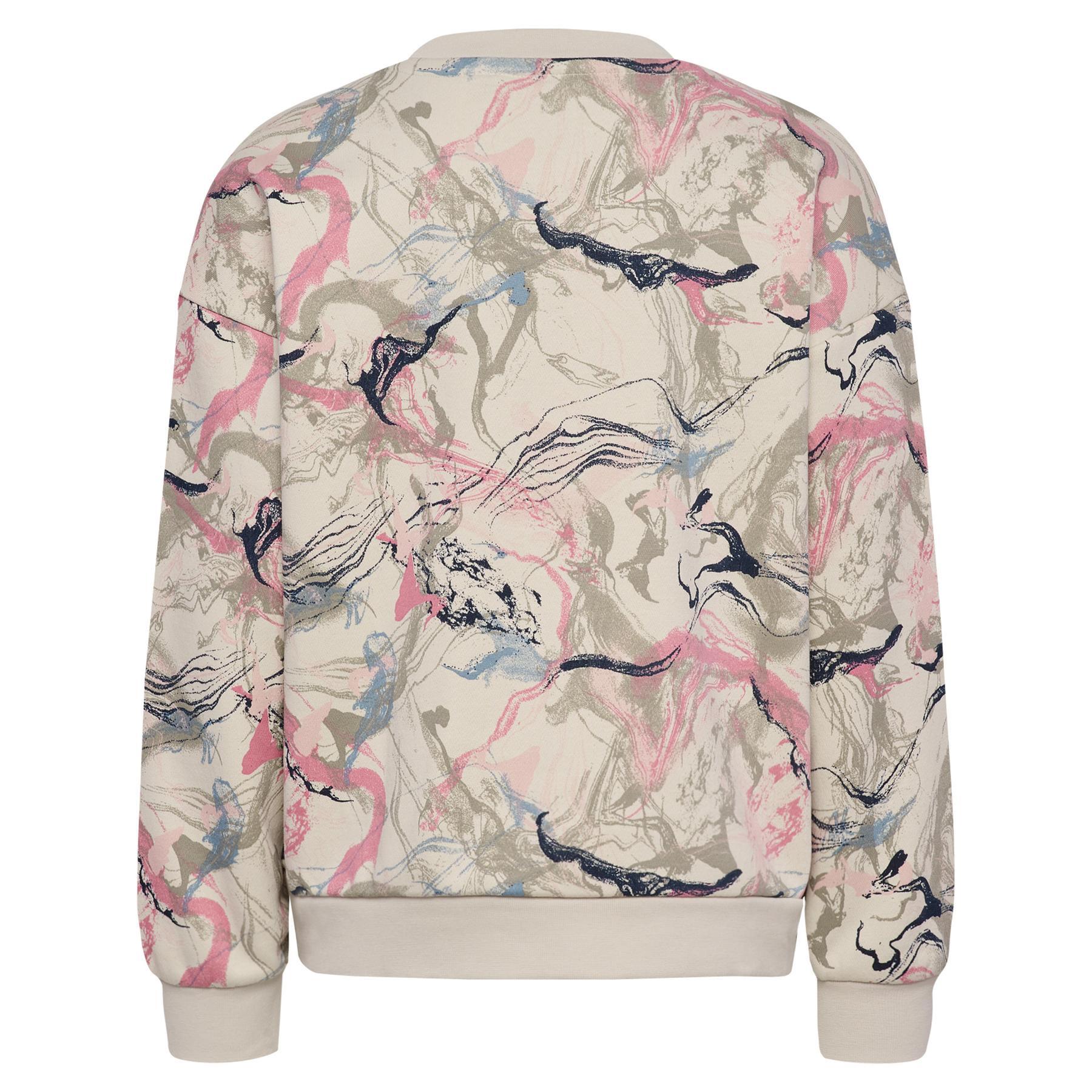 Felpa larga ragazza Hummel AOP 3/4