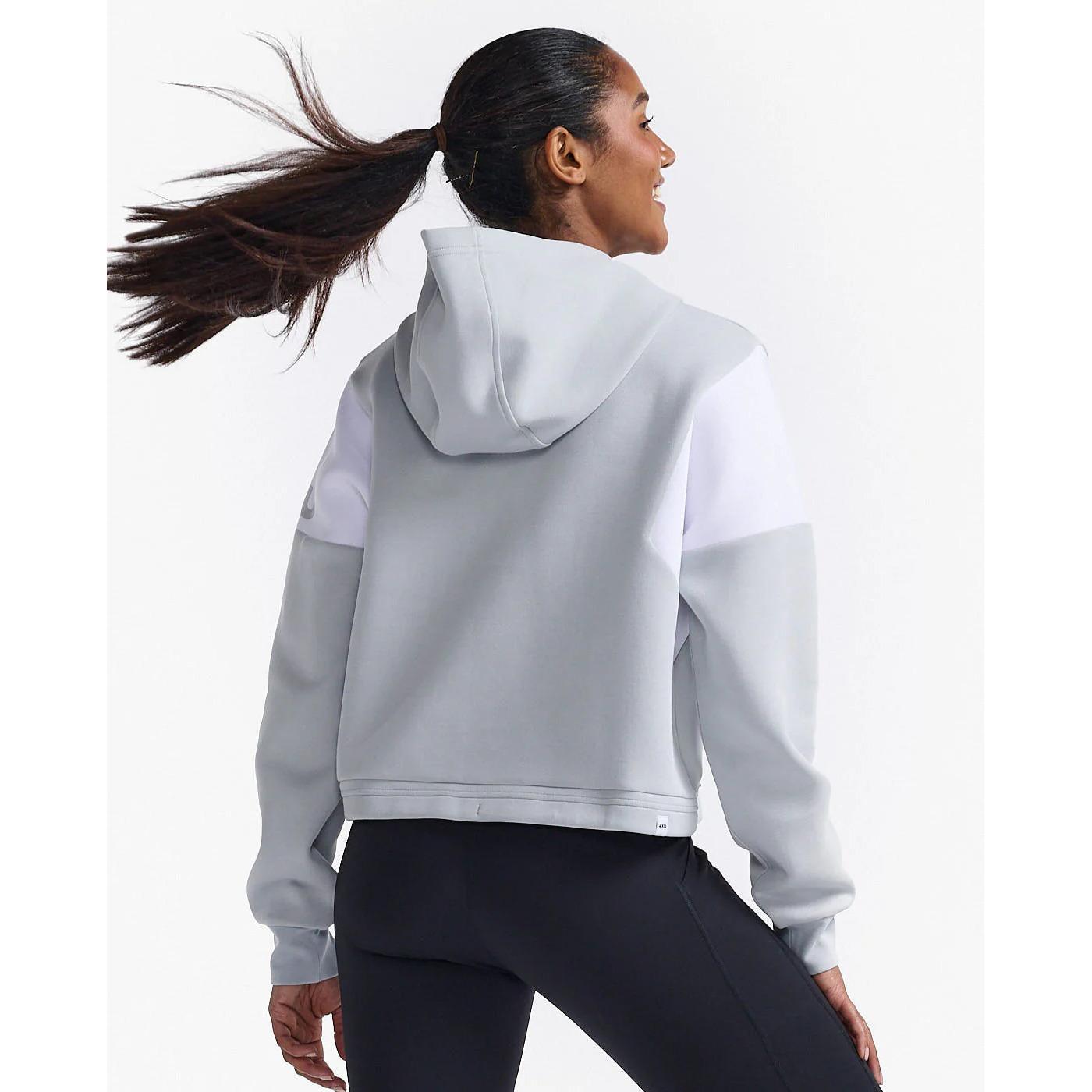 Sweatshirt à capuche femme 2XU Form Spliced Crop 2/3