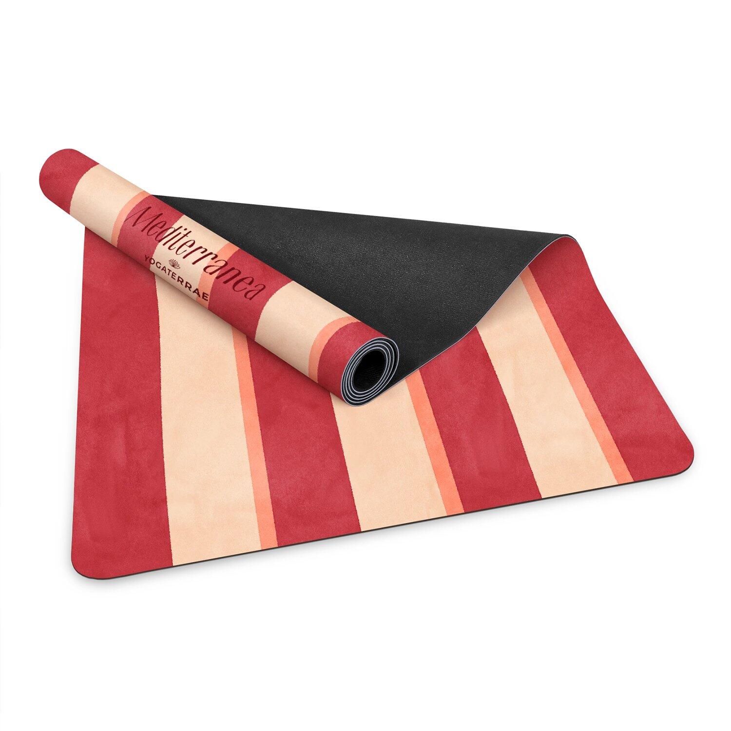 TAPIS DE YOGA ANTIDÉRAPANT MICROFIBRE 3,5 mm POSITANO AVEC SAC 4/6